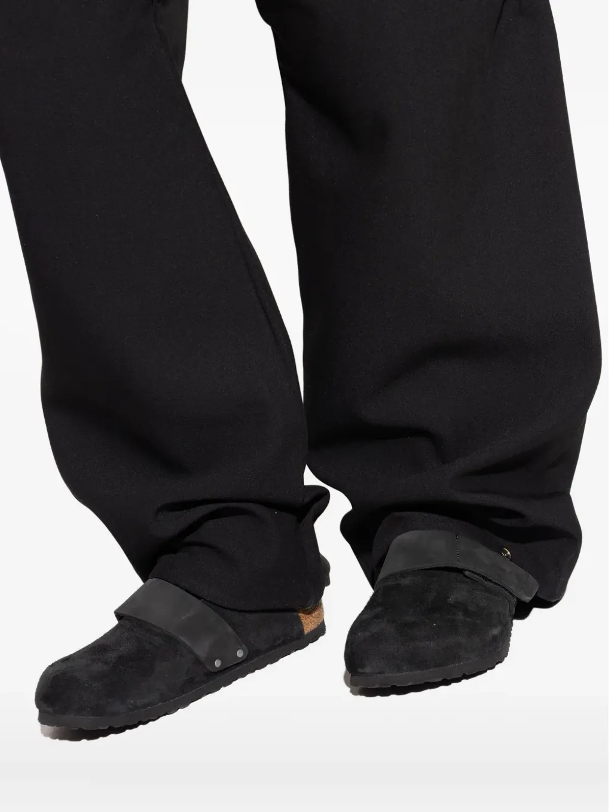 Birkenstock Lomaスエードミュール ブラック - 画像4
