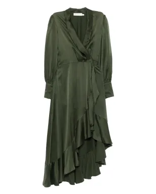 ZIMMERMANN ラッフル付きラップスタイル アシンメトリックドレス - サムネイル1