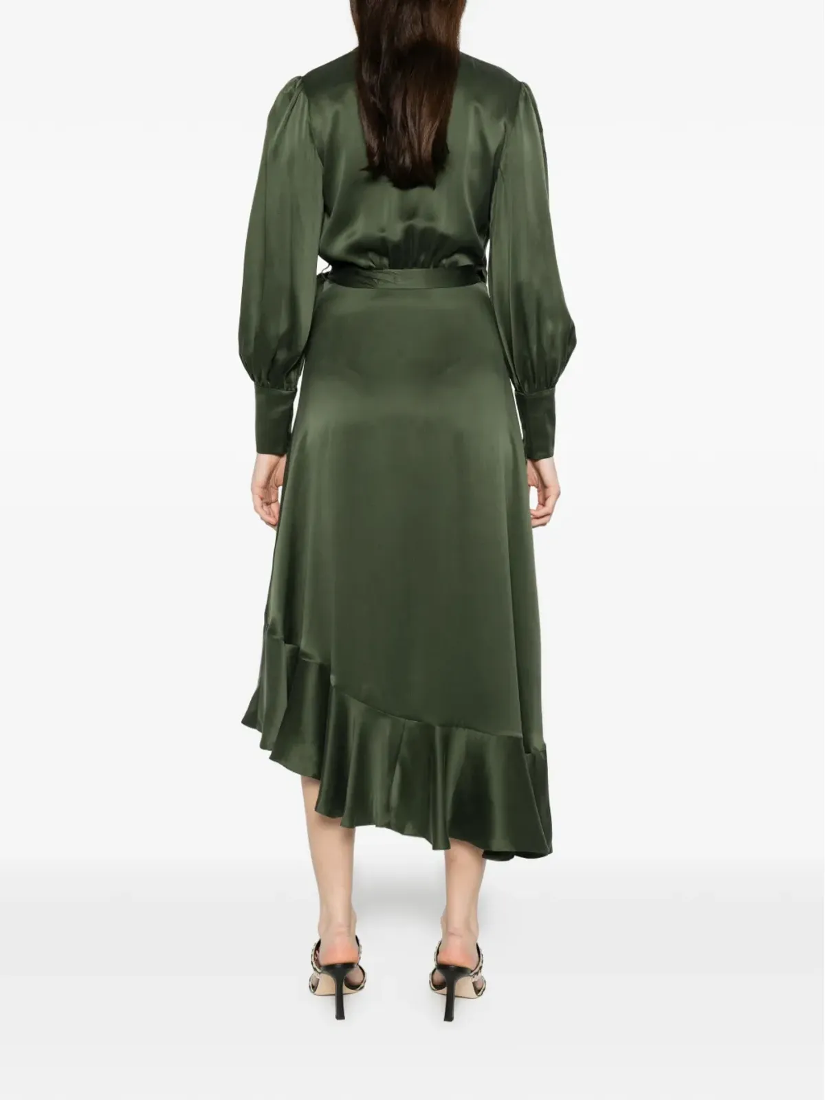 ZIMMERMANN ラッフル付きラップスタイル アシンメトリックドレス - 画像4