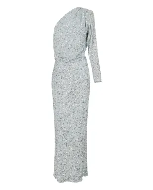 Elisabetta Franchi スパンコール装飾の片肩マキシドレス - サムネイル1