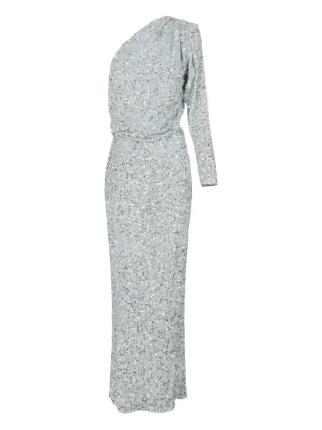 Elisabetta Franchi Elisabetta Franchi スパンコール装飾の片肩マキシドレスの商品画像