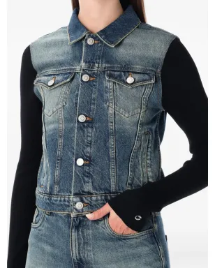 Coperni ハイブリッドデニムニットジャケット - サムネイル3