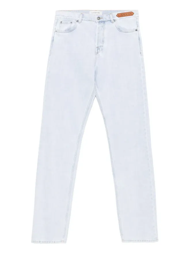 Lanvin Lanvin ロゴパッチジーンズ ブルーの商品画像