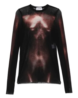 Jean Paul Gaultier ボディプリント メッシュトップ - サムネイル1