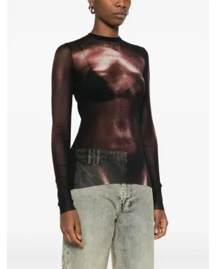 Jean Paul Gaultier ボディプリント メッシュトップ - サムネイル3