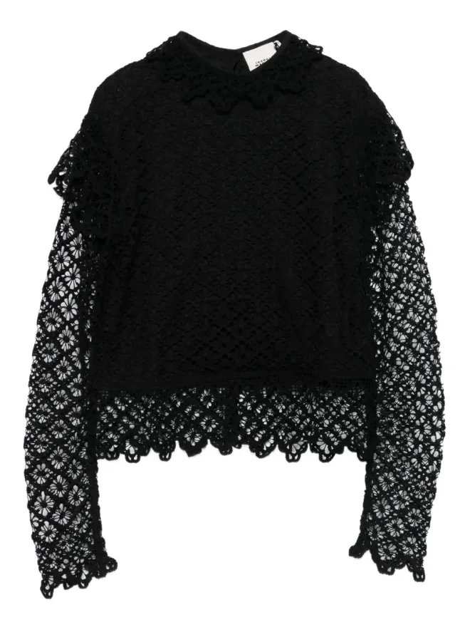 Isabel Marant ISABEL MARANT Ludivine レーストリム ラッフルトップの商品画像