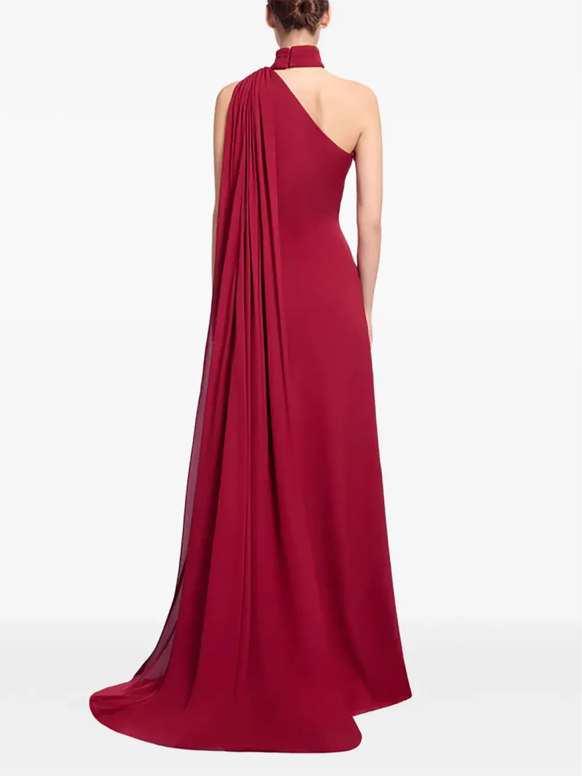 Elie Saab 片肩スカーフ付きマキシドレス - 画像3