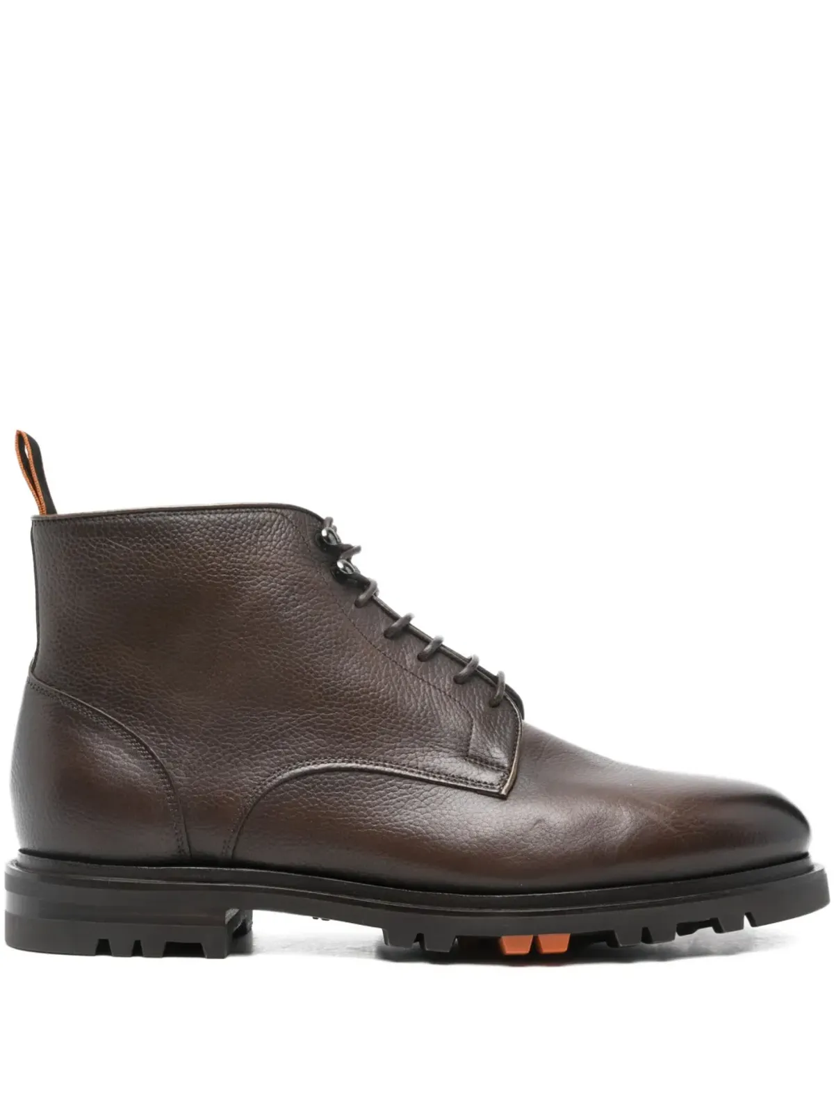 Santoni レースアップレザーブーツ - Brown - 画像1