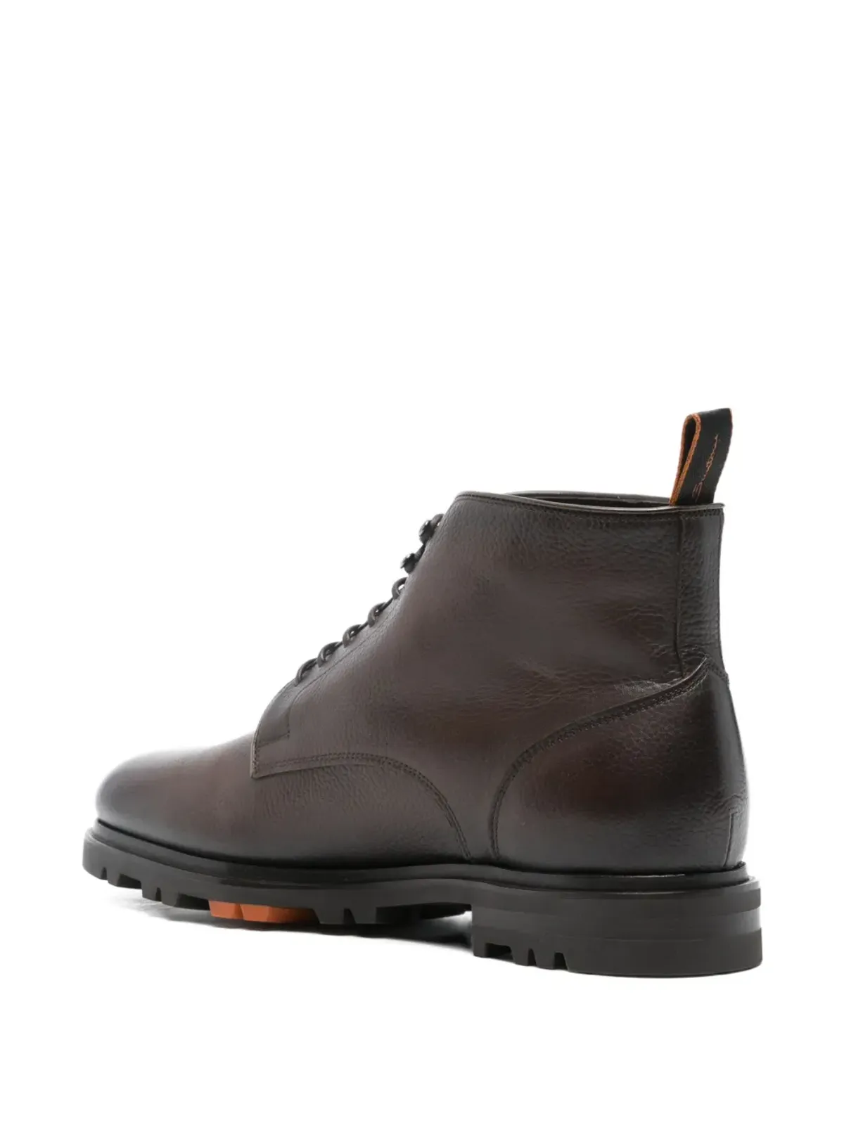 Santoni レースアップレザーブーツ - Brown - 画像3