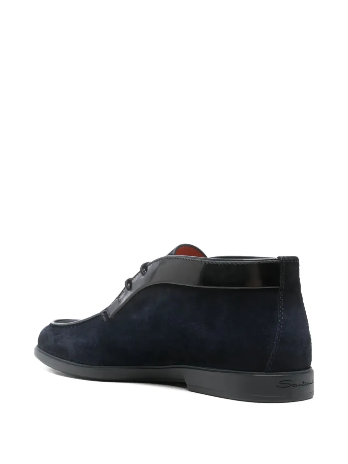 Santoni レースアップパネルドブーツ - ブルー - 画像3