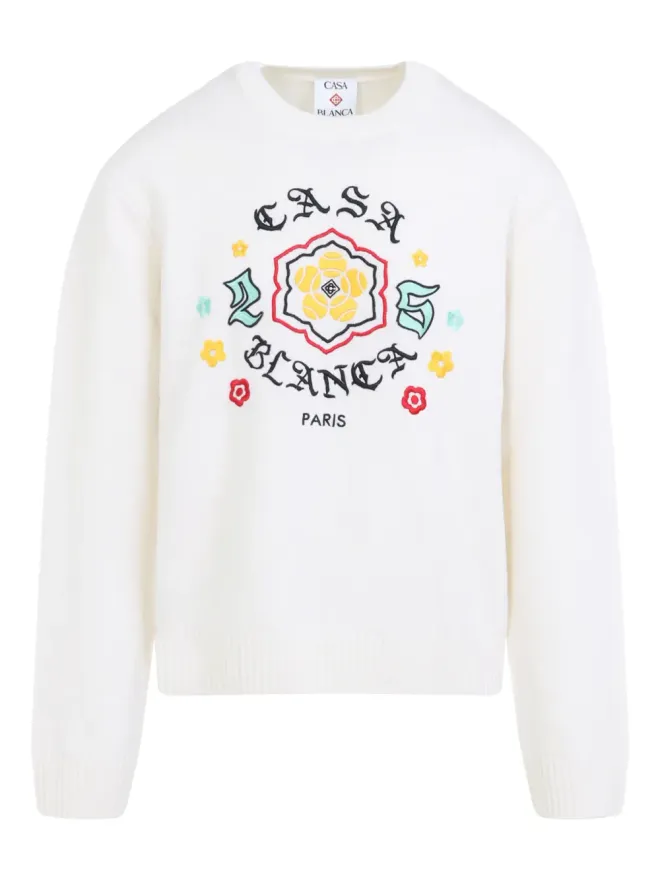Casablanca Casablanca 花柄刺繍クルーネックセーターの商品画像