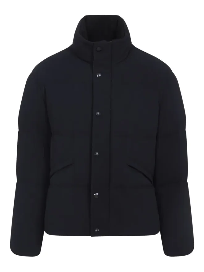 Giorgio Armani Giorgio Armani ハイネック キルティング ジャケット ブルーの商品画像