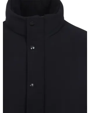 Giorgio Armani ハイネック キルティング ジャケット ブルー - サムネイル3
