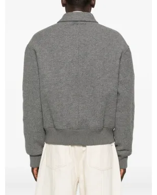 Jacquemus ウールボンバージャケット グレー - サムネイル4