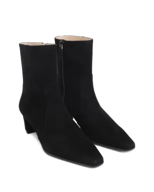 Stuart Weitzman 50mmスエードジップ付きブーツ - ブラック - サムネイル2