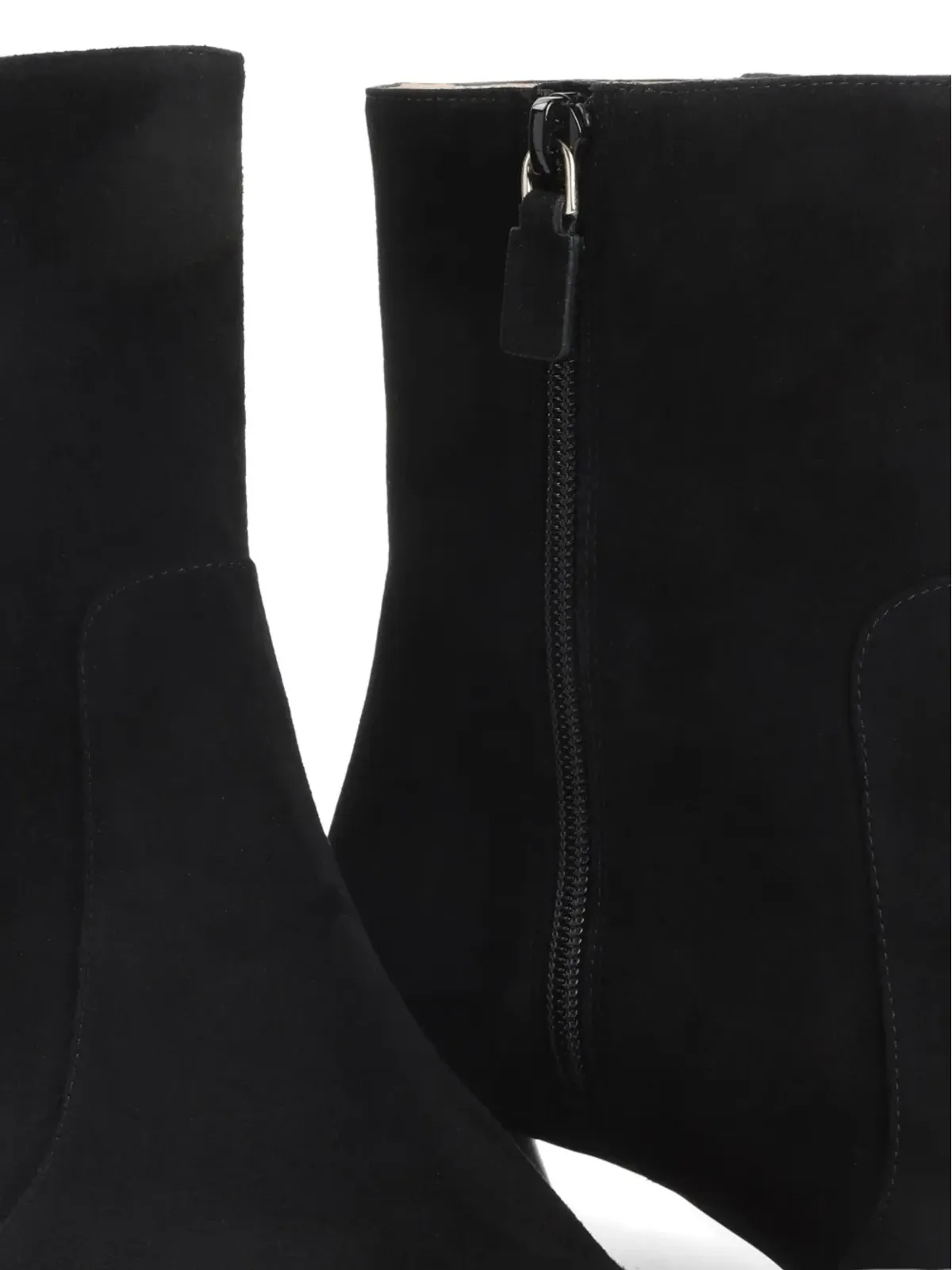 Stuart Weitzman 50mmスエードジップ付きブーツ - ブラック - 画像4