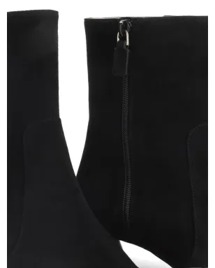 Stuart Weitzman 50mmスエードジップ付きブーツ - ブラック - サムネイル4