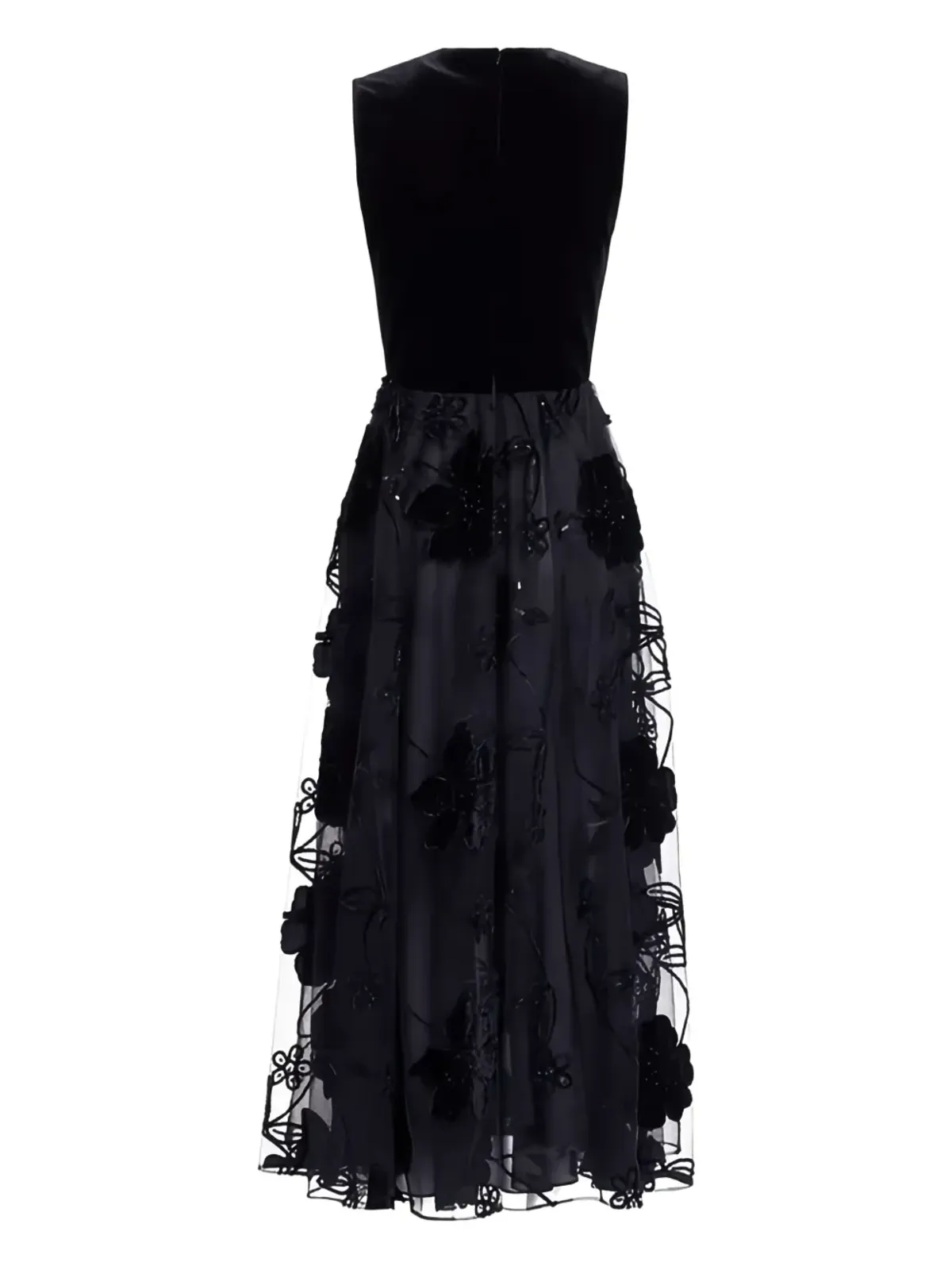 Elie Saab 花柄ノースリーブマキシドレス - 画像5