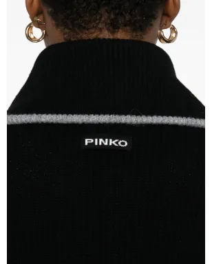 PINKO ジップフロント リブ編みニットセーター - サムネイル5