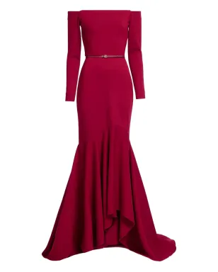 Elie Saab オフショルダーベルト付きマキシドレス - サムネイル1