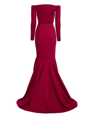 Elie Saab オフショルダーベルト付きマキシドレス - サムネイル5