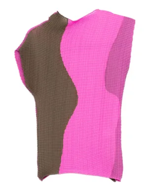 Issey Miyake プリーツパネルトップス - サムネイル1