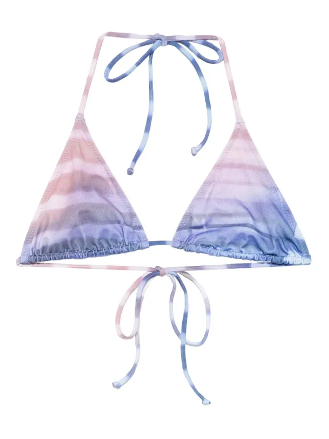 Jean Paul Gaultier Jean Paul Gaultier タイダイ三角ビキニトップの商品画像