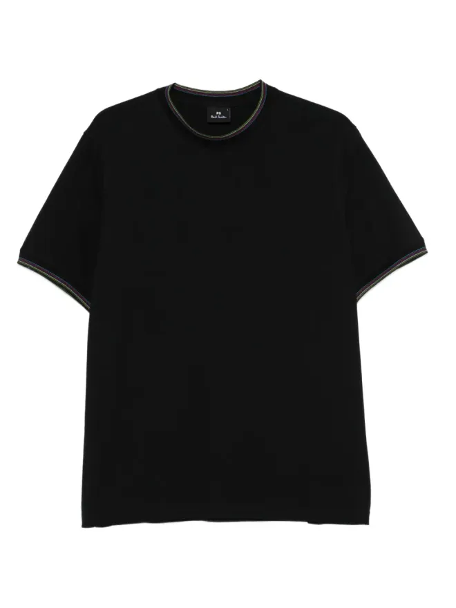 Paul Smith Paul Smith マルチストライプ トリム Tシャツの商品画像