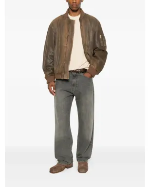Golden Goose ジップファスナー付きレザージャケット - サムネイル2
