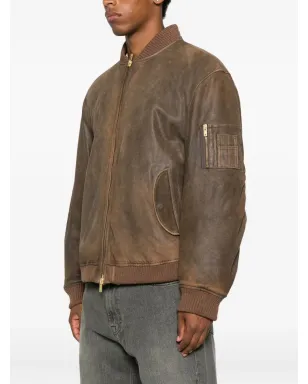 Golden Goose ジップファスナー付きレザージャケット - サムネイル3