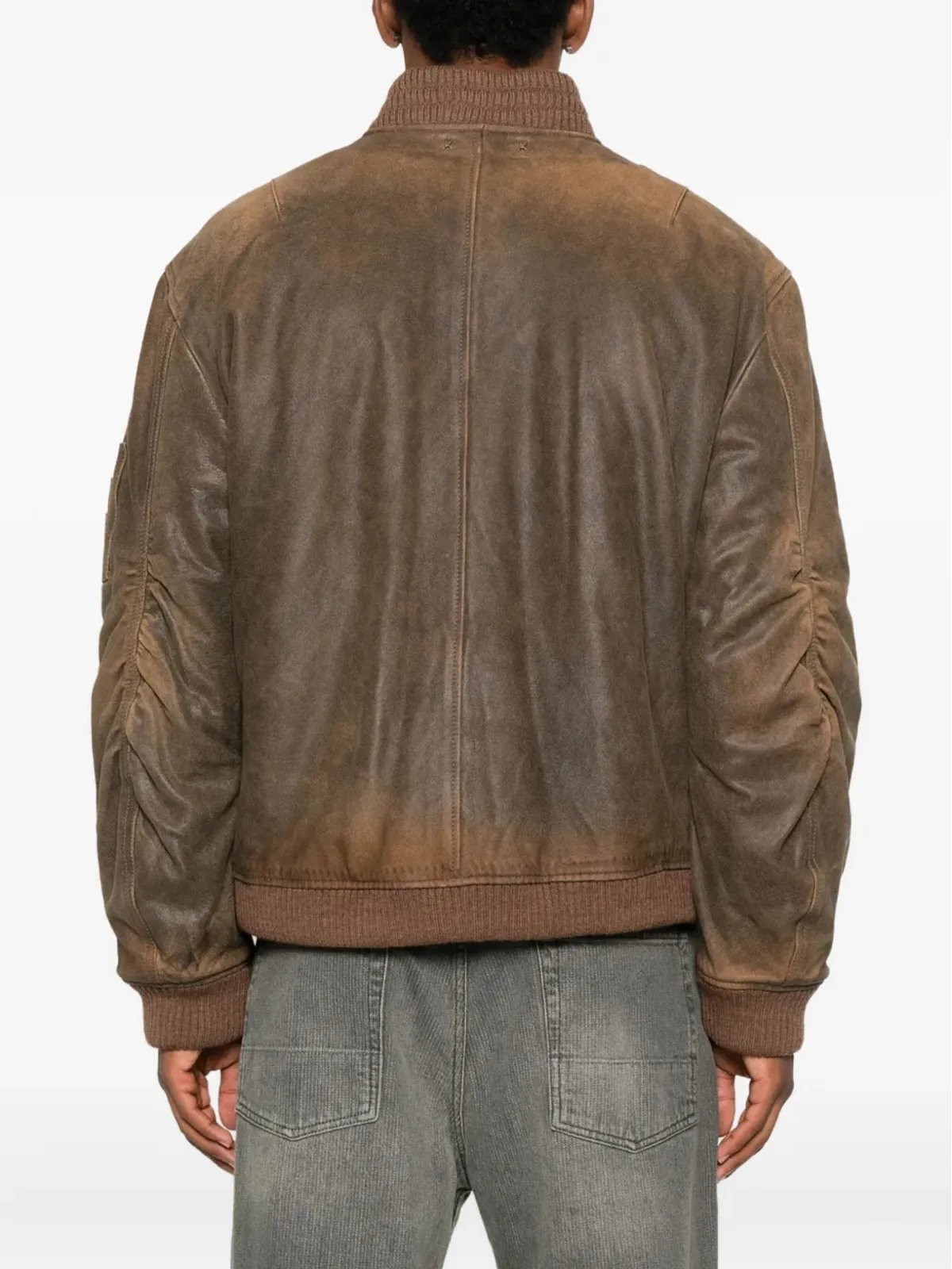 Golden Goose ジップファスナー付きレザージャケット - 画像4