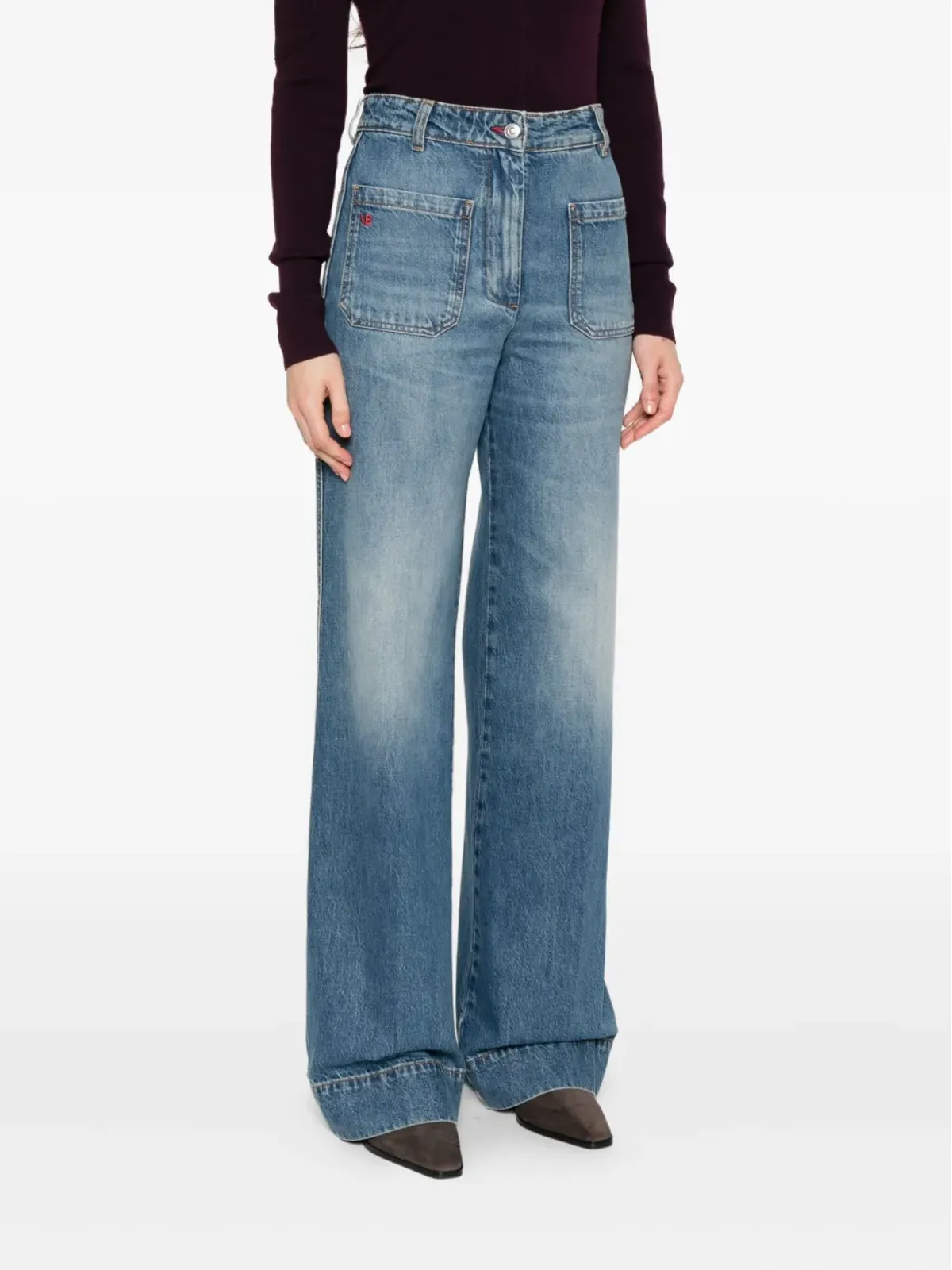 Victoria Beckham ポケットディテールジーンズ - 画像3