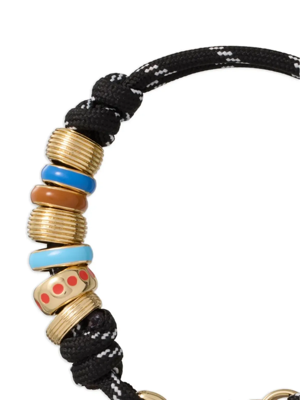 Roxanne Assoulin knotted heart-charm bracelet - Black - 画像2