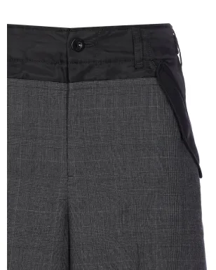 sacai チェック柄バックルパンツ - グレー - サムネイル3