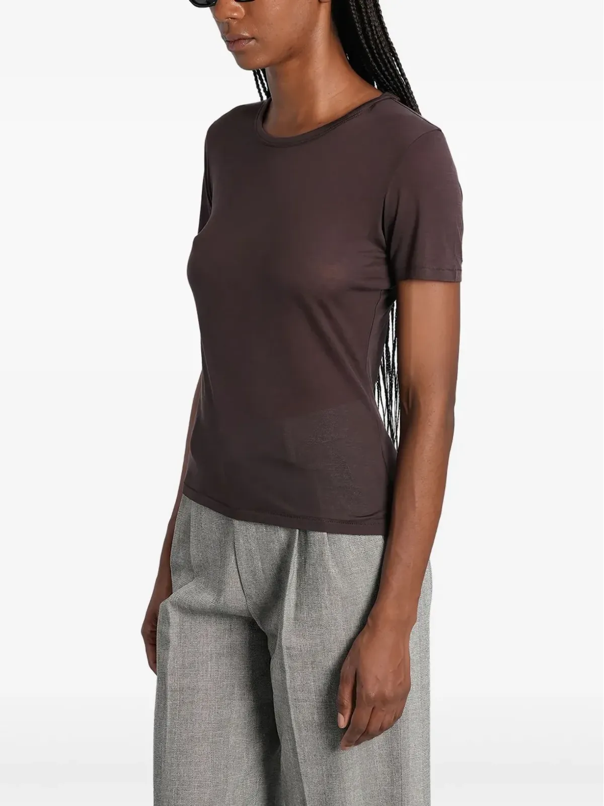 ANINE BING ラウンドネック半袖Tシャツ - 画像3