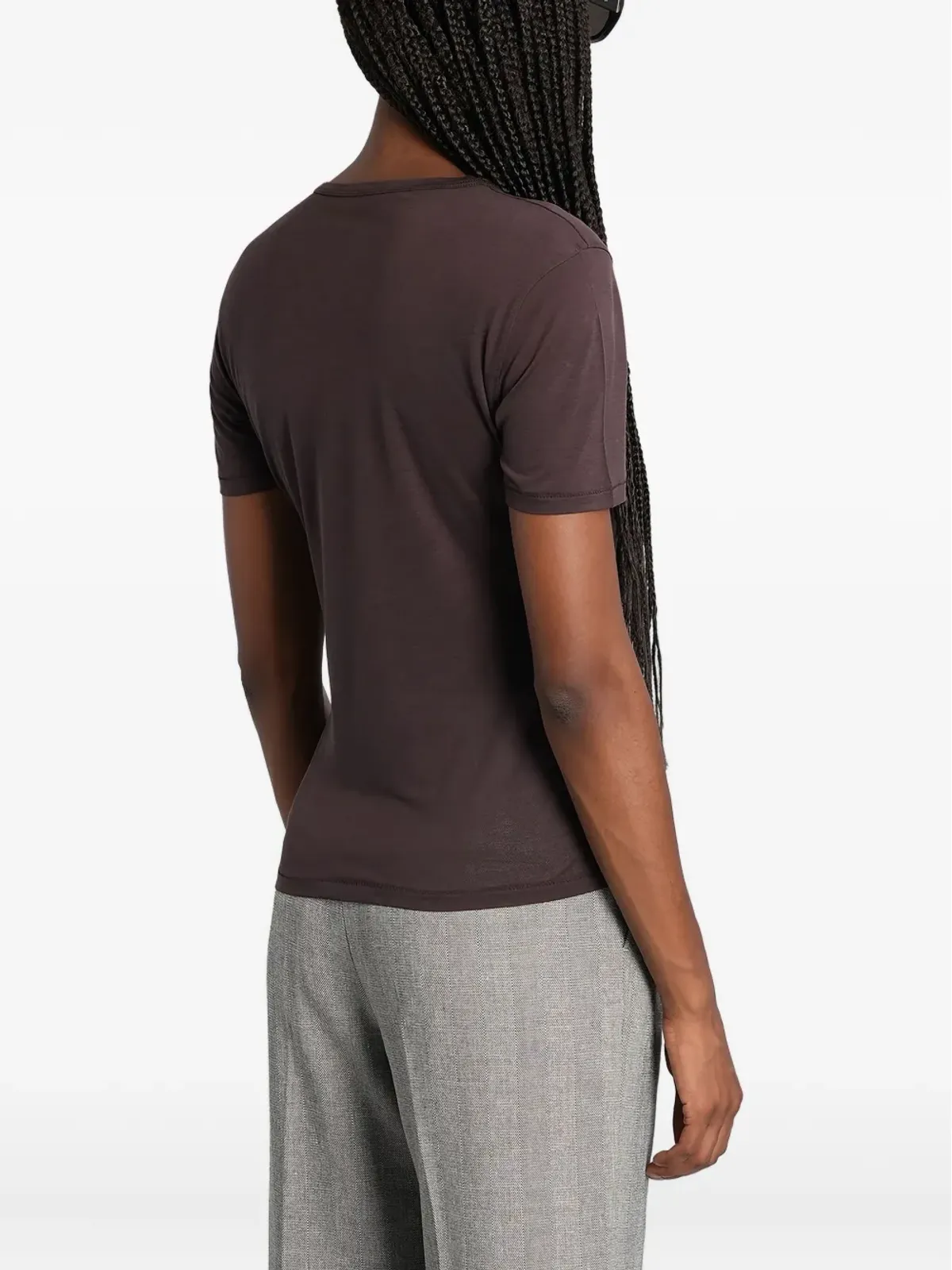 ANINE BING ラウンドネック半袖Tシャツ - 画像4