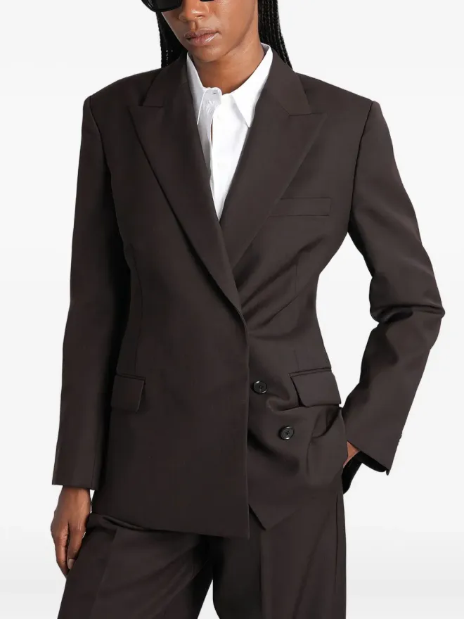 ANINE BING ANINE BING ダブルブレスト ウールブレザー（ブラウン）の商品画像