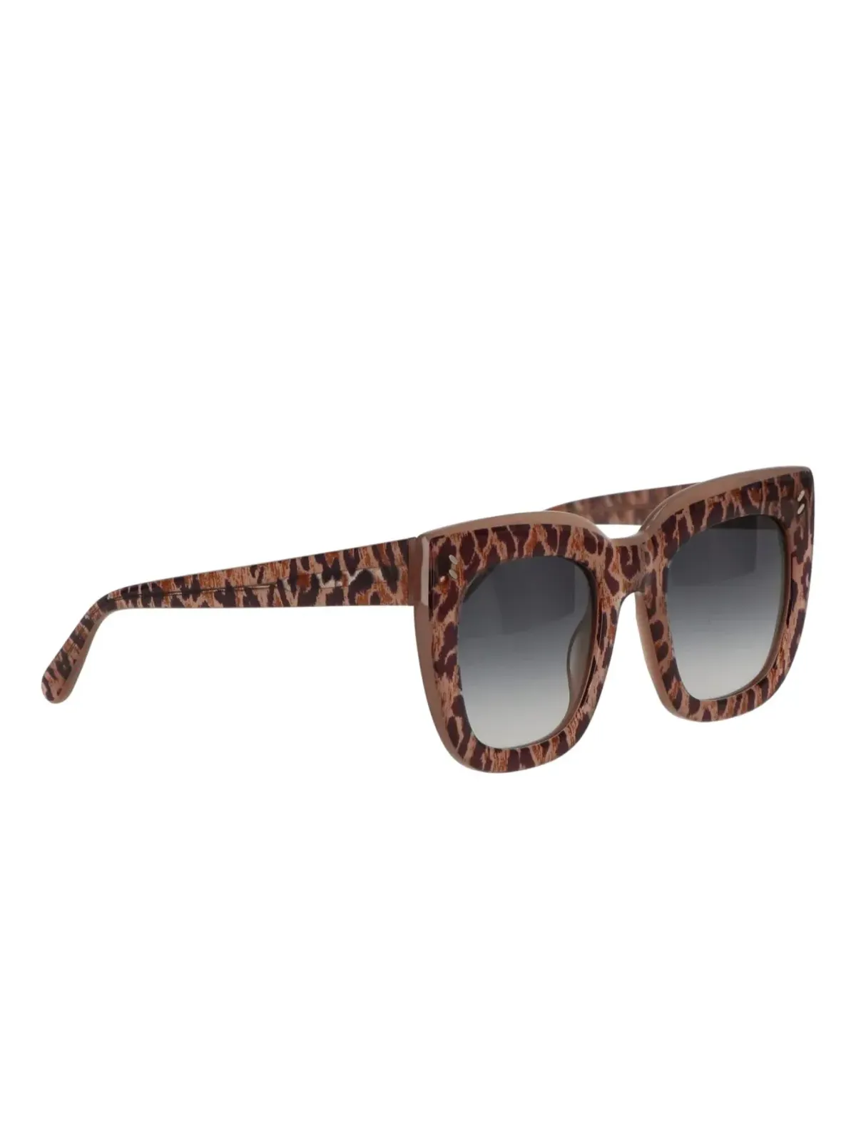 Stella McCartney Eyewear レオパード柄スクエアフレームサングラス - ブラウン - 画像2