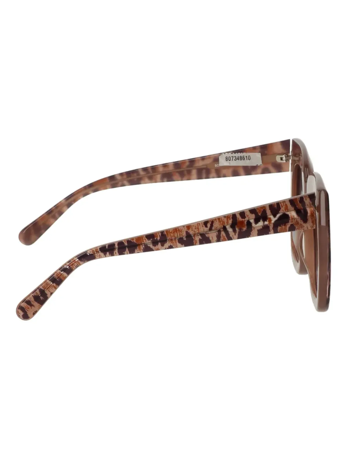 Stella McCartney Eyewear レオパード柄スクエアフレームサングラス - ブラウン - 画像3