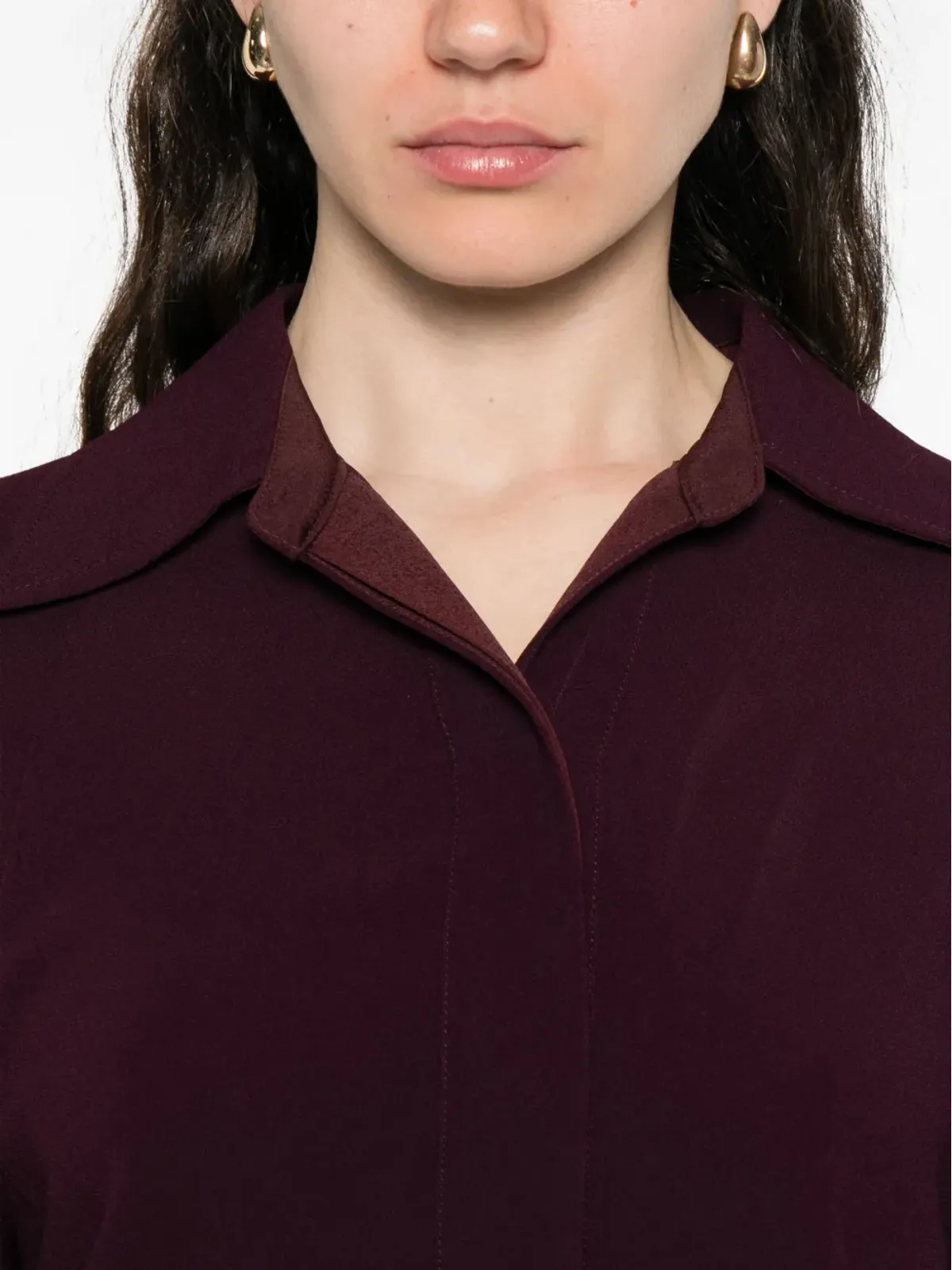 Victoria Beckham パフスリーブ ミディドレス - 画像5