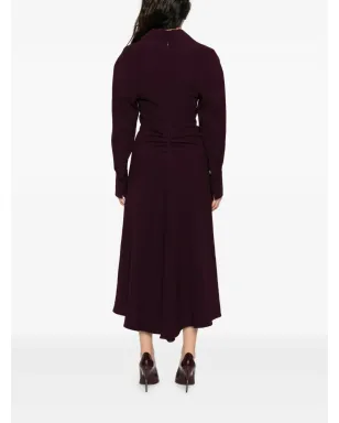 Victoria Beckham パフスリーブ ミディドレス - サムネイル4