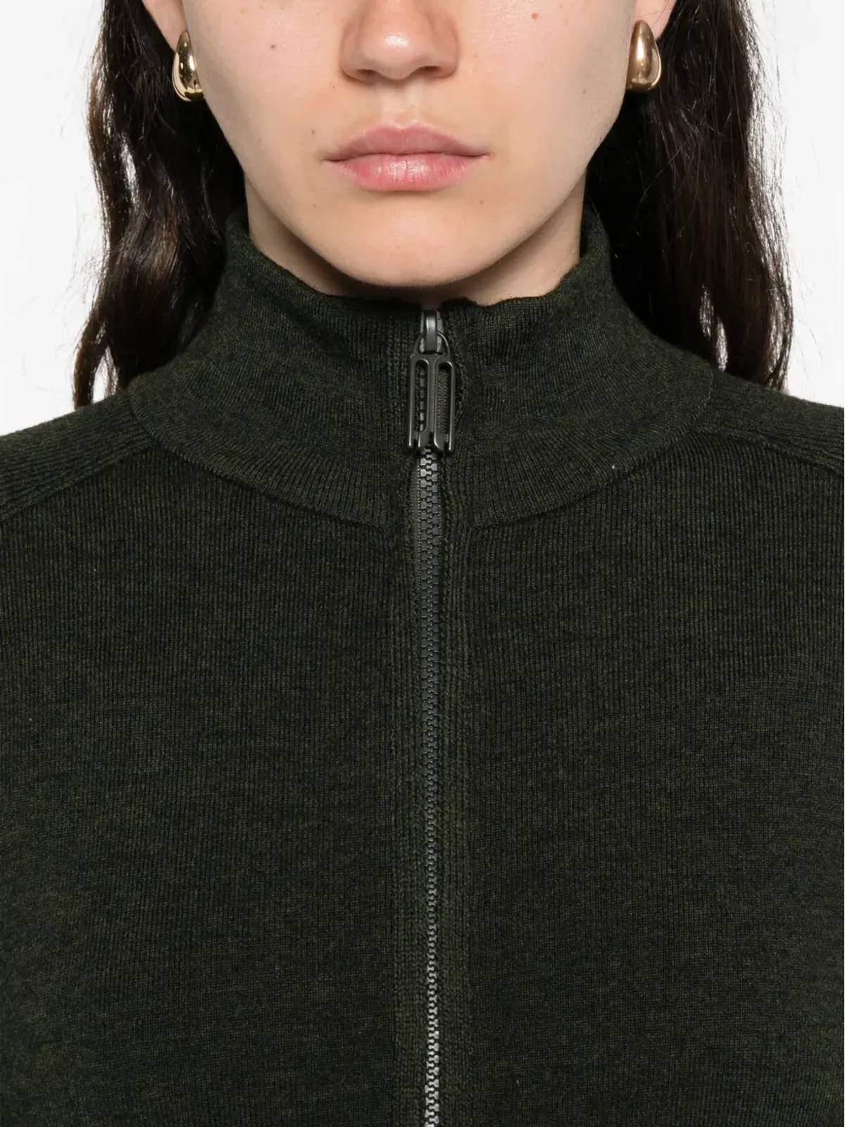 Victoria Beckham ジップフロント パッチポケット カーディガン - 画像5