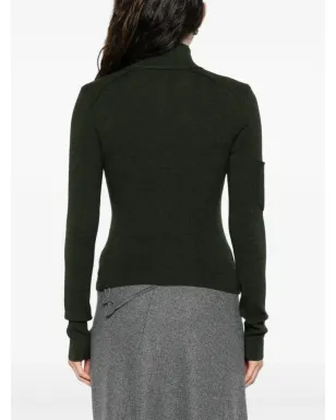 Victoria Beckham ジップフロント パッチポケット カーディガン - サムネイル4