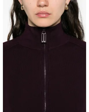 Victoria Beckham ハイネックジップフロントカーディガン - レッド - サムネイル5