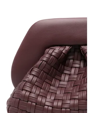 Themoirè ギャザー細工の編みクラッチ - サムネイル4