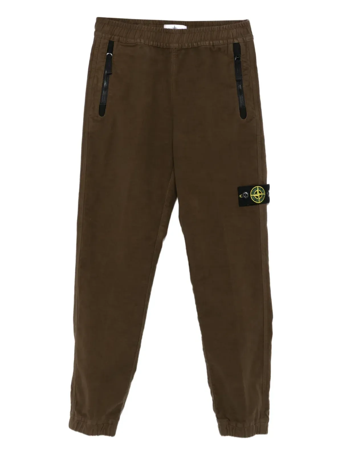 Stone Island Junior ジップポケット ロゴパンツ - 画像1