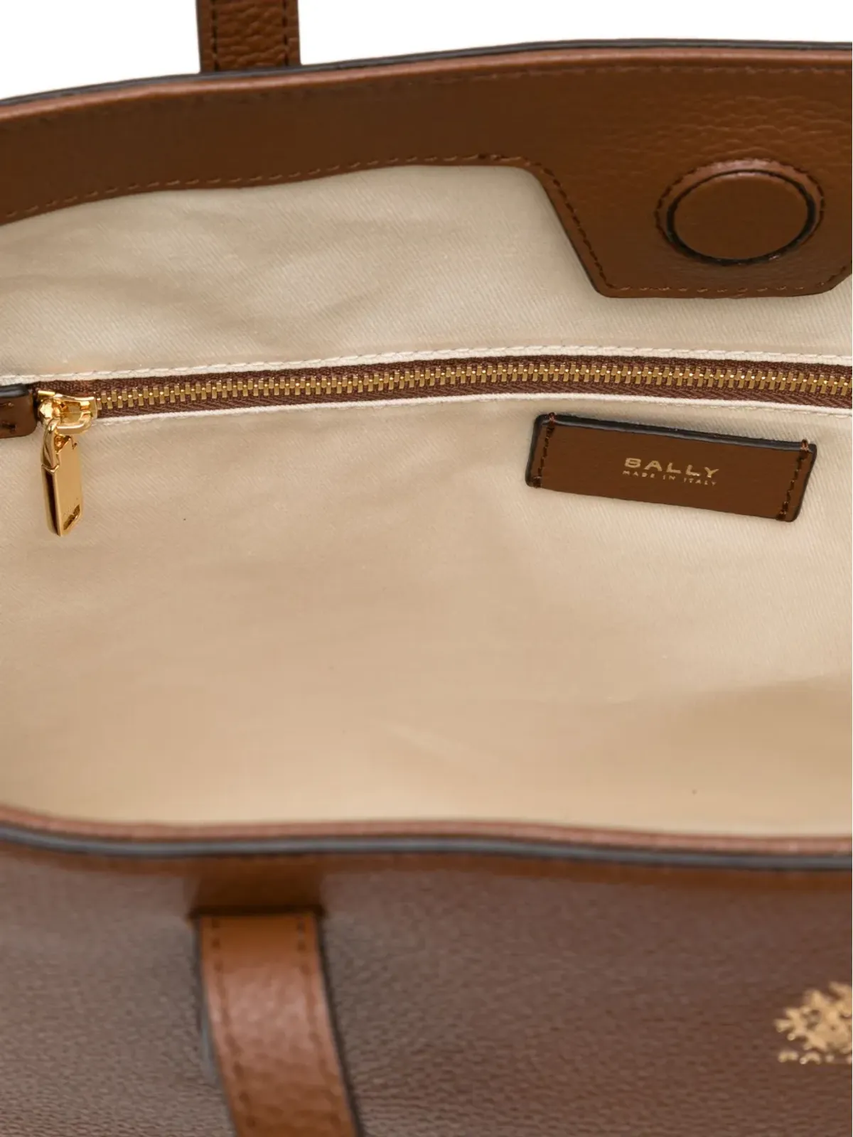 Bally ロゴスタンプ レザー トートバッグ - 画像5