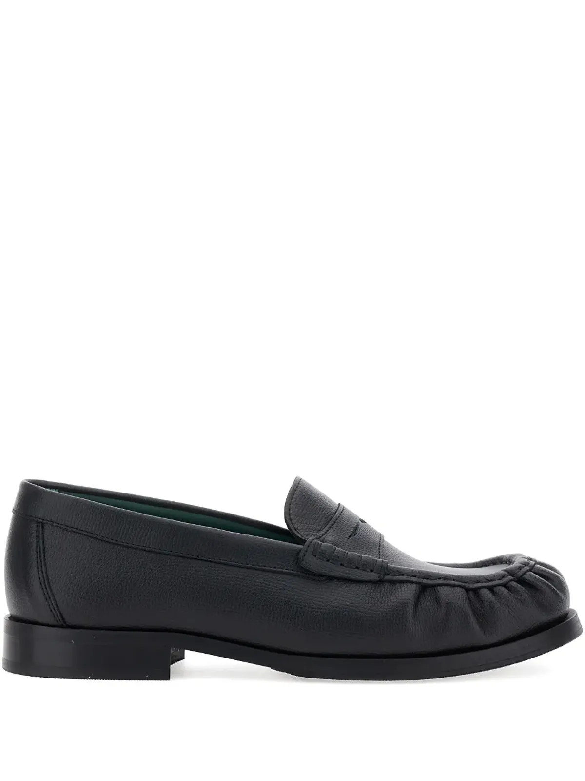 VINNY'S penny-strap leather loafers - Black - 画像1