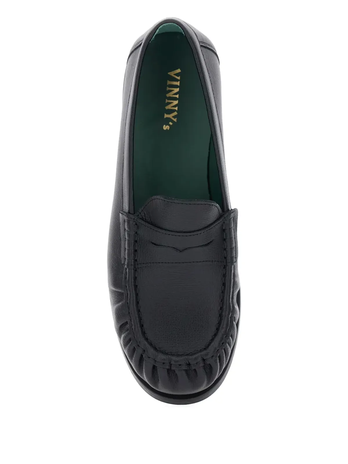 VINNY'S penny-strap leather loafers - Black - 画像3