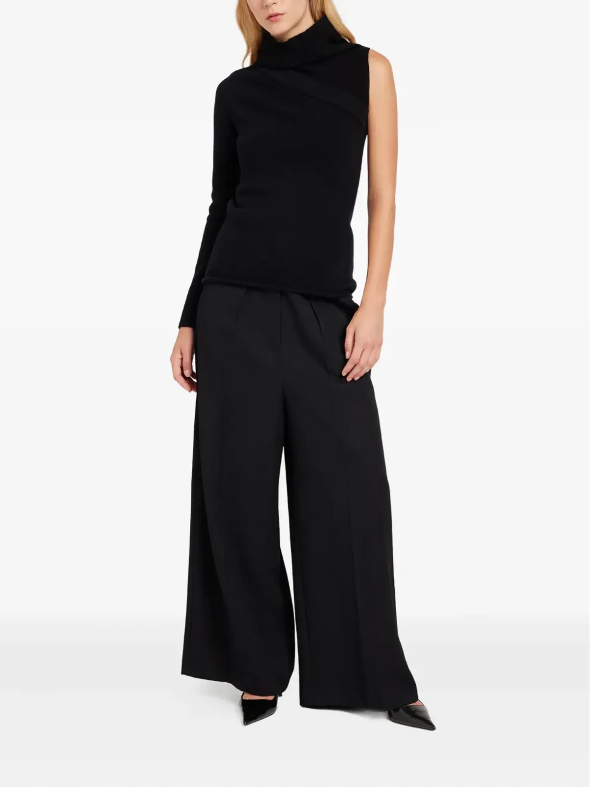 Ports 1961 片肩デザインのタートルネックニットウェア - 画像2